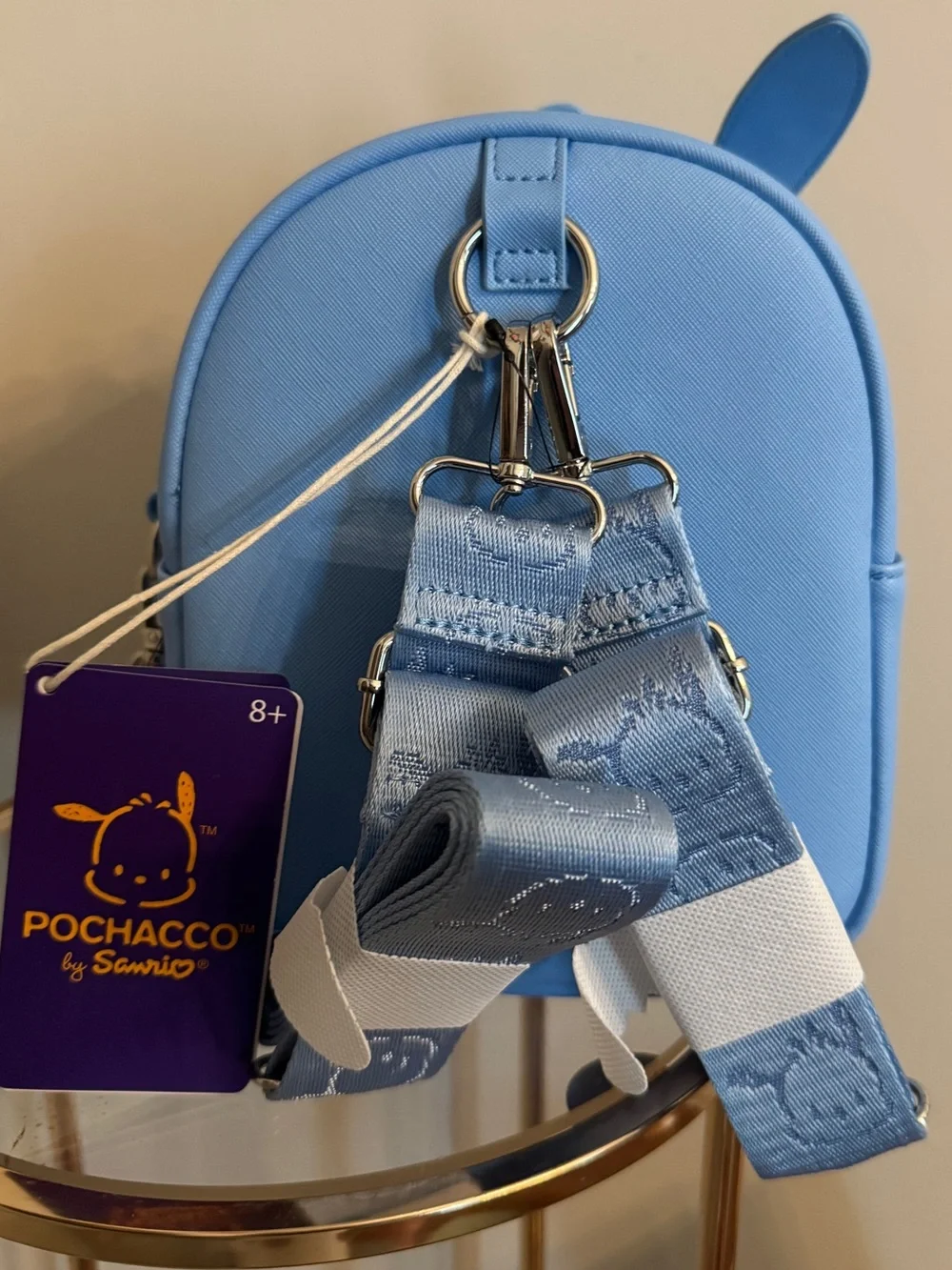 Sanrio Pochacco Loungefly Cosplay Convertible Mini Backpack & Crossbody Bag